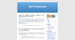 Desktop Screenshot of markwiesemann.eu